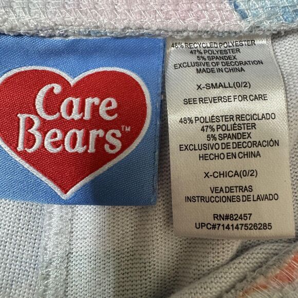 Care Bears Pajama Pants Womens XS Pastel Multicolor Lounge Sleep Drawstring - Picture 4 of 8